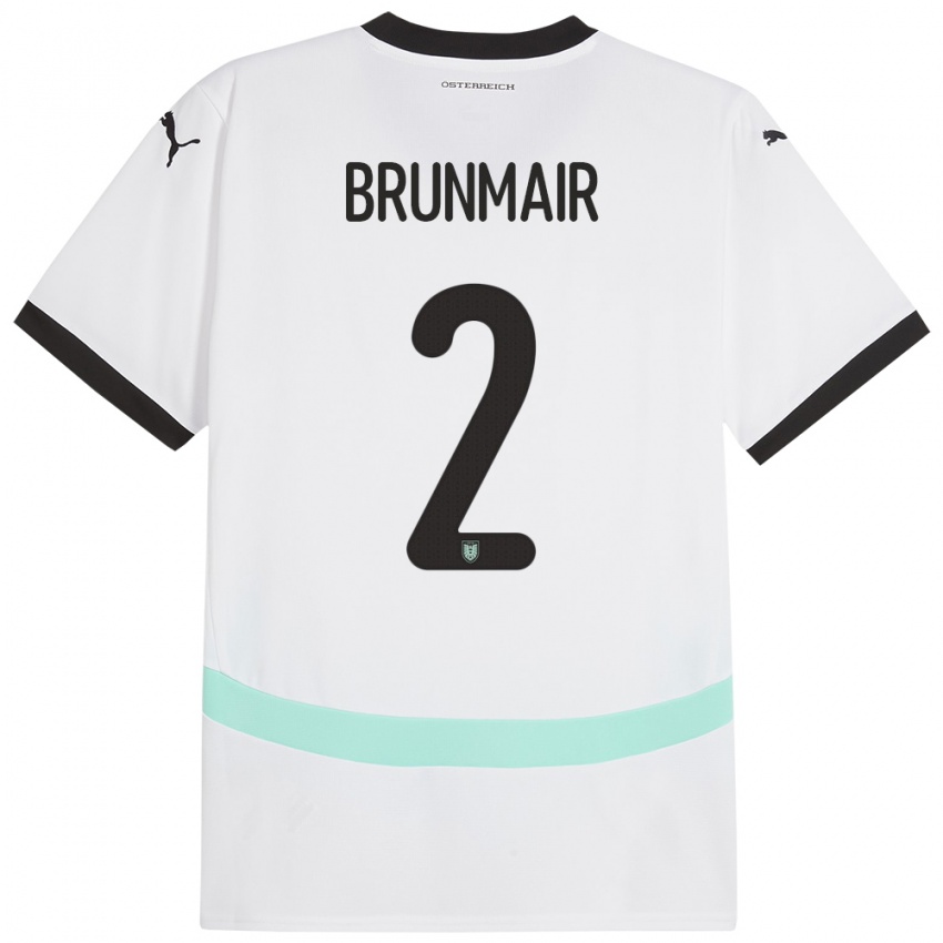 Niño Camiseta Austria Livia Brunmair #2 Blanco 2ª Equipación 24-26 La Camisa Argentina