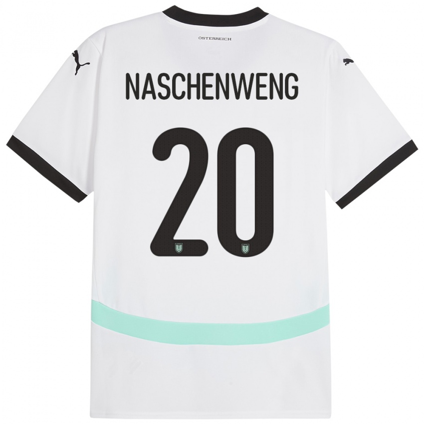 Niño Camiseta Austria Katharina Naschenweng #20 Blanco 2ª Equipación 24-26 La Camisa Argentina