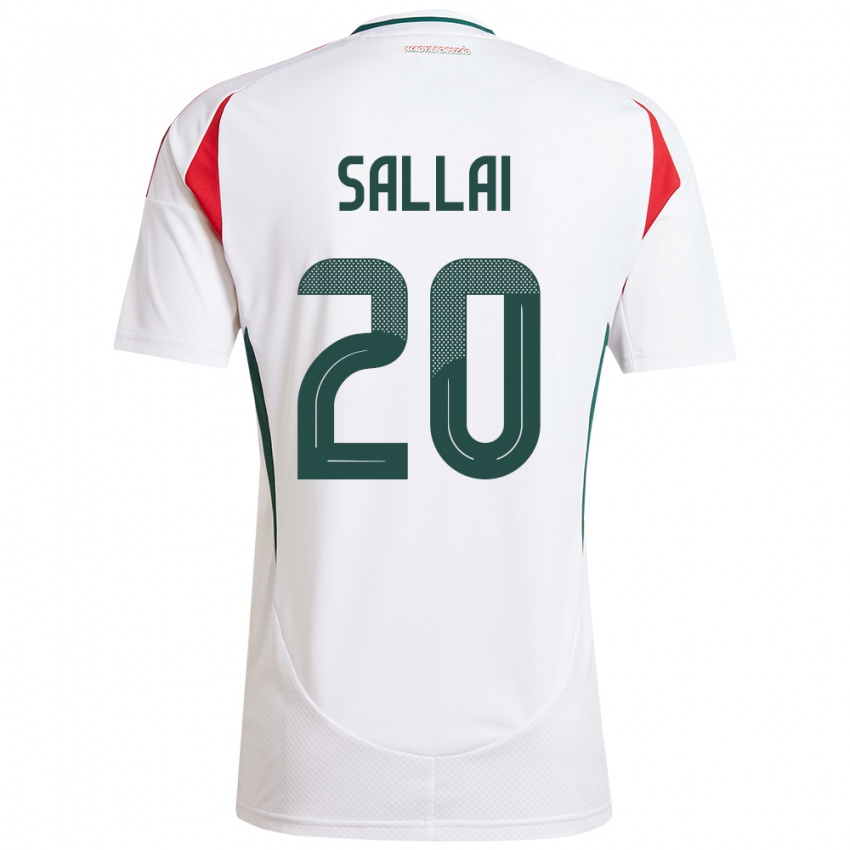 Niño Camiseta Hungría Roland Sallai #20 Blanco 2ª Equipación 24-26 La Camisa Argentina