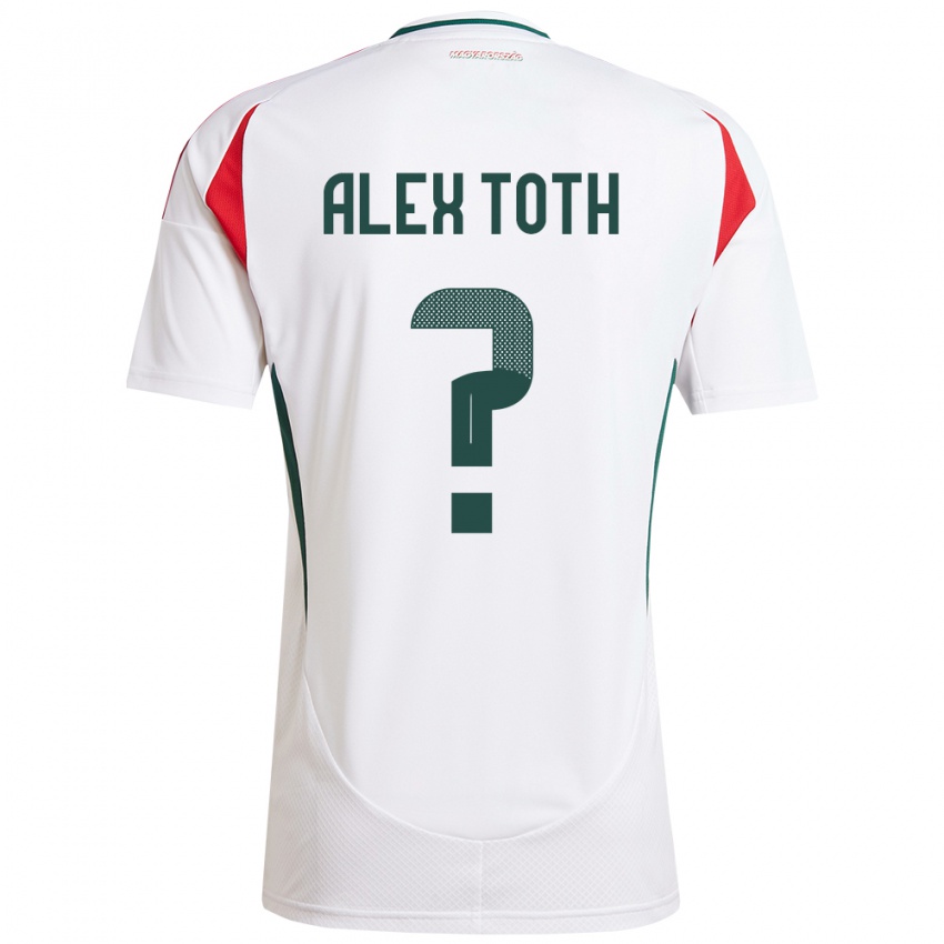 Niño Camiseta Hungría Alex Tóth #0 Blanco 2ª Equipación 24-26 La Camisa Argentina