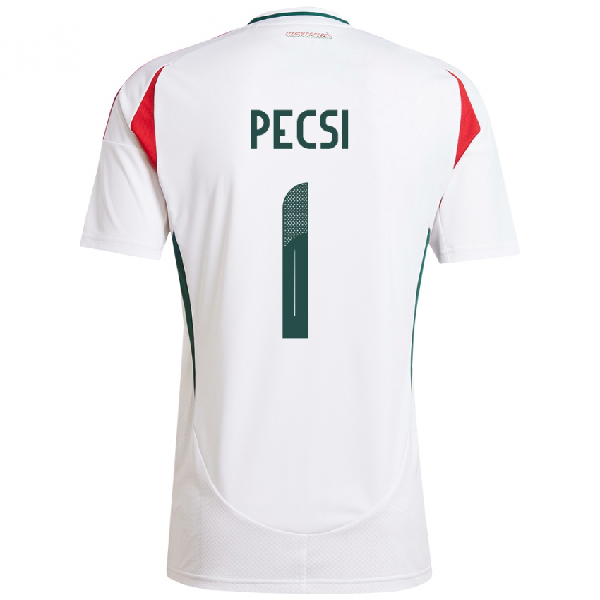 Niño Camiseta Hungría Ármin Pécsi #1 Blanco 2ª Equipación 24-26 La Camisa Argentina