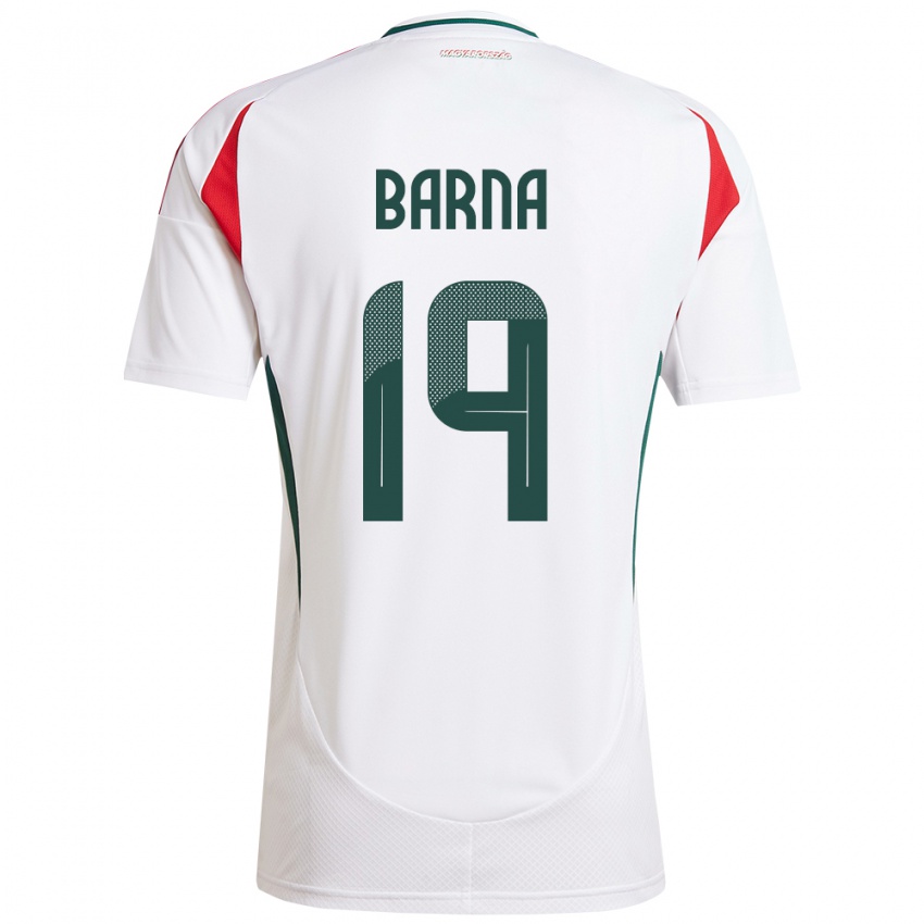 Niño Camiseta Hungría Daniel Barna #19 Blanco 2ª Equipación 24-26 La Camisa Argentina