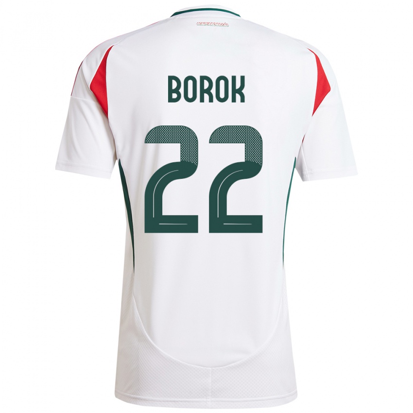 Niño Camiseta Hungría Dorina Borók #22 Blanco 2ª Equipación 24-26 La Camisa Argentina