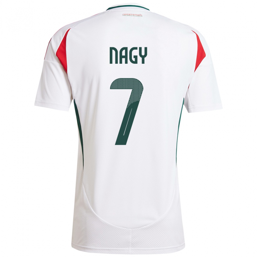 Niño Camiseta Hungría Fanni Nagy #7 Blanco 2ª Equipación 24-26 La Camisa Argentina