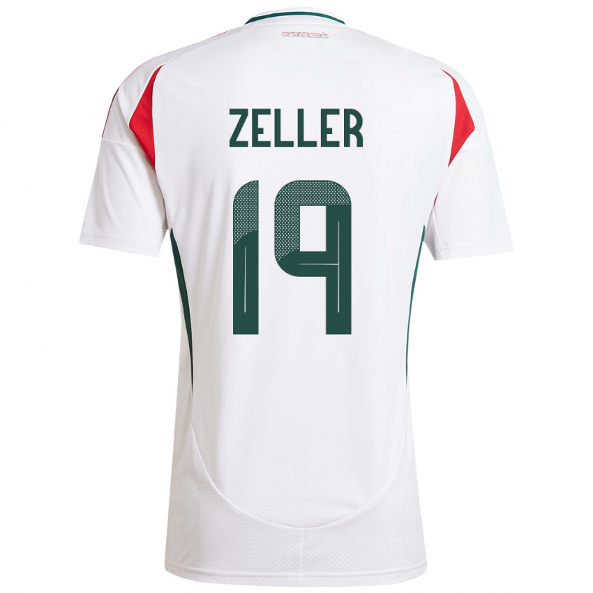 Niño Camiseta Hungría Dóra Zeller #19 Blanco 2ª Equipación 24-26 La Camisa Argentina