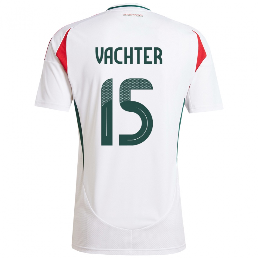 Niño Camiseta Hungría Fanni Vachter #15 Blanco 2ª Equipación 24-26 La Camisa Argentina