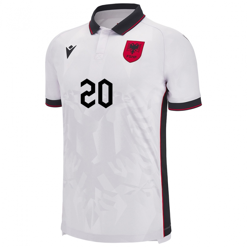 Niño Camiseta Albania Bora Fucia #20 Blanco 2ª Equipación 24-26 La Camisa Argentina