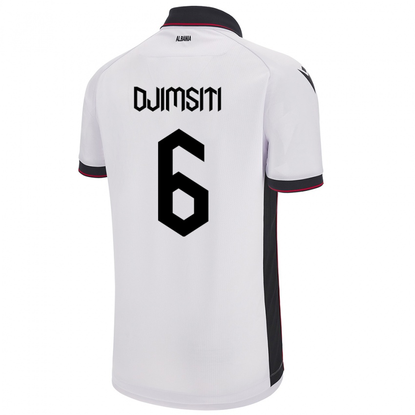 Niño Camiseta Albania Berat Djimsiti #6 Blanco 2ª Equipación 24-26 La Camisa Argentina