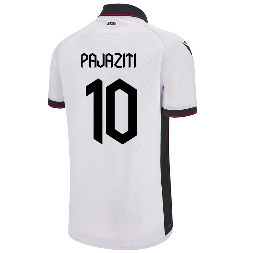 Niño Camiseta Albania Adrion Pajaziti #10 Blanco 2ª Equipación 24-26 La Camisa Argentina