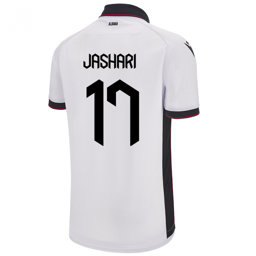 Niño Camiseta Albania Elion Jashari #17 Blanco 2ª Equipación 24-26 La Camisa Argentina