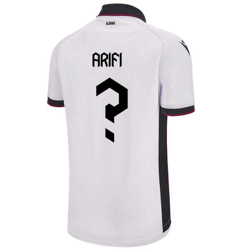 Niño Camiseta Albania Ergis Arifi #0 Blanco 2ª Equipación 24-26 La Camisa Argentina