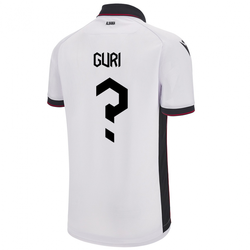 Niño Camiseta Albania Gabriel Guri #0 Blanco 2ª Equipación 24-26 La Camisa Argentina