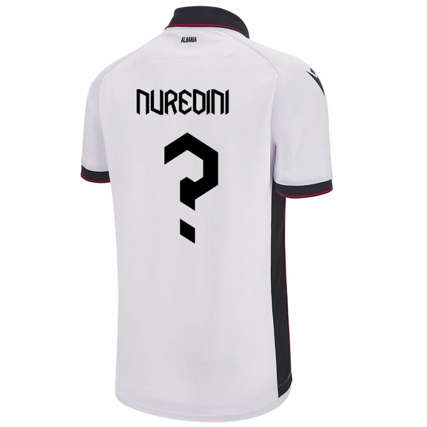 Niño Camiseta Albania Ardit Nuredini #0 Blanco 2ª Equipación 24-26 La Camisa Argentina