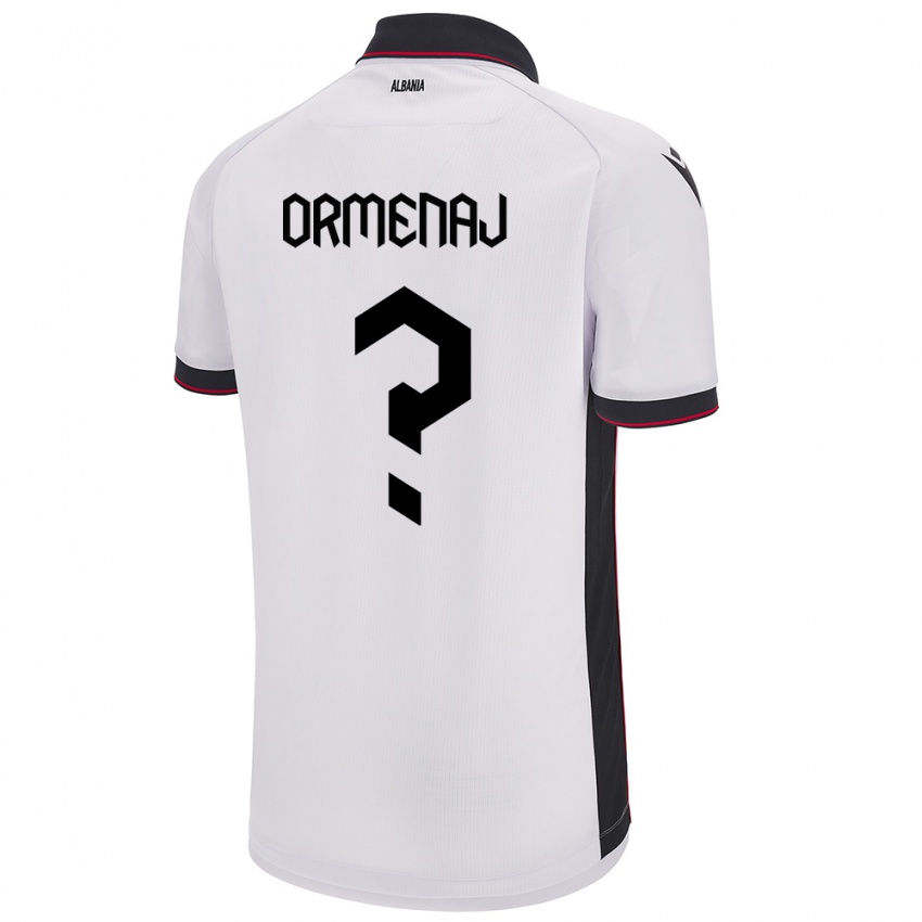 Niño Camiseta Albania Orgest Ormenaj #0 Blanco 2ª Equipación 24-26 La Camisa Argentina