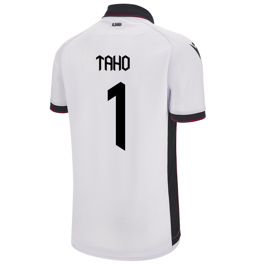 Niño Camiseta Albania Alain Taho #1 Blanco 2ª Equipación 24-26 La Camisa Argentina