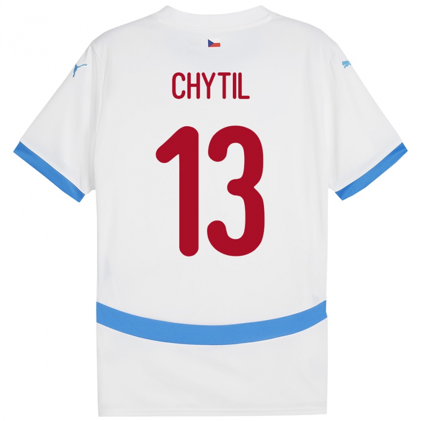 Niño Camiseta Chequia Mojmir Chytil #13 Blanco 2ª Equipación 24-26 La Camisa Argentina