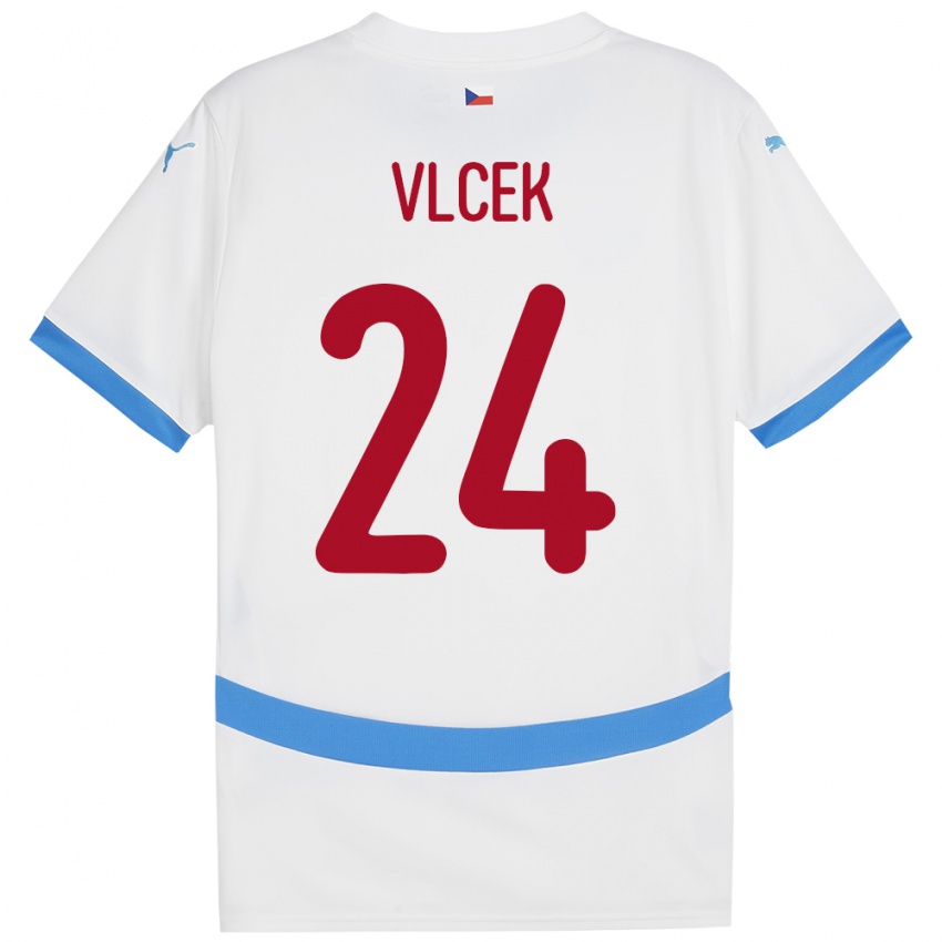 Niño Camiseta Chequia Tomas Vlcek #24 Blanco 2ª Equipación 24-26 La Camisa Argentina