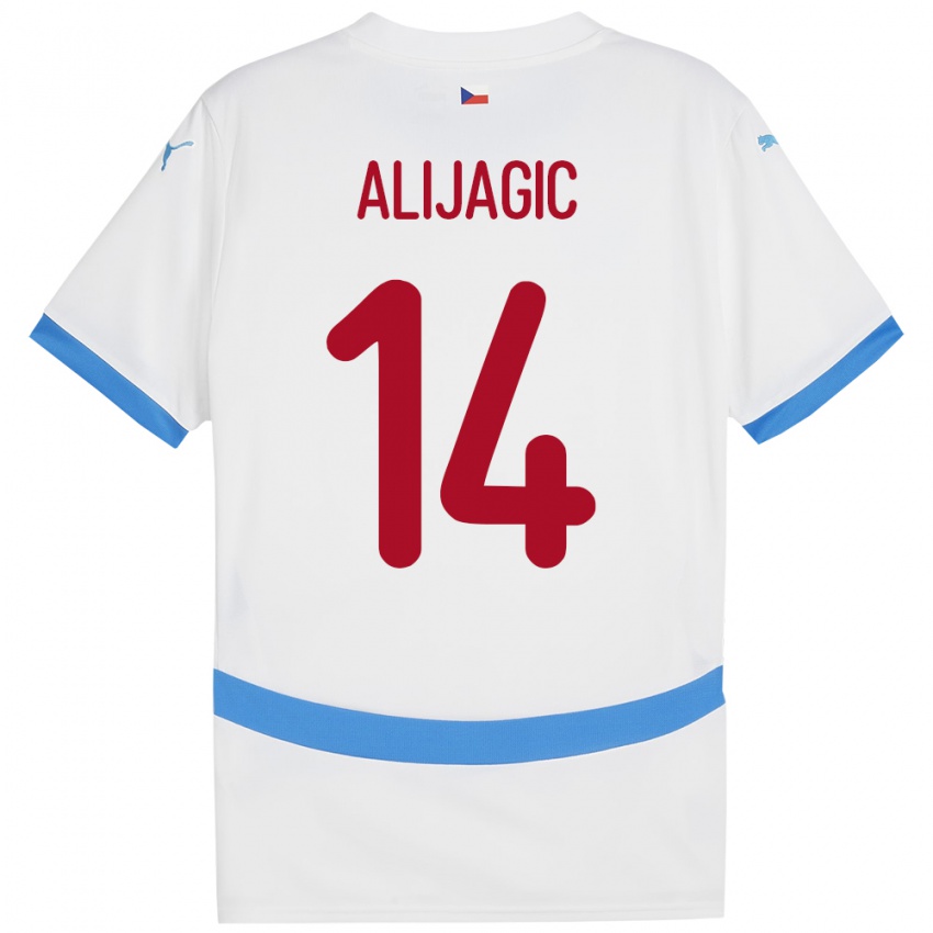 Niño Camiseta Chequia Denis Alijagic #14 Blanco 2ª Equipación 24-26 La Camisa Argentina