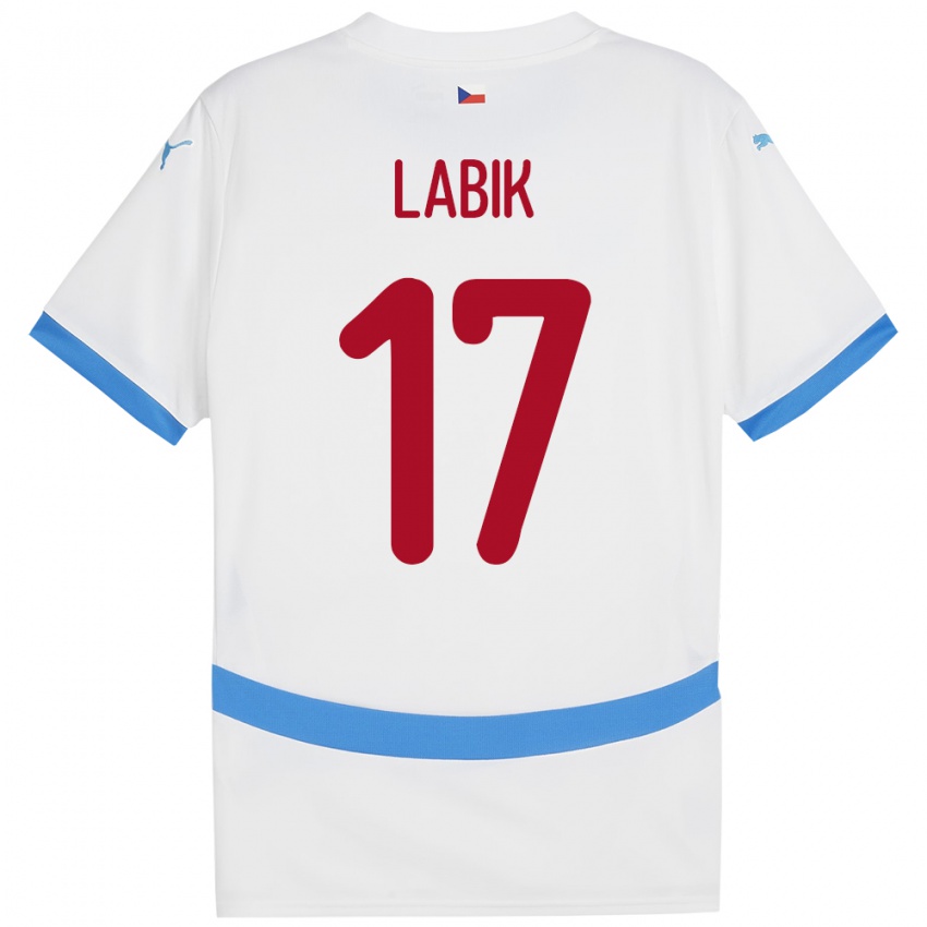 Niño Camiseta Chequia Albert Labik #17 Blanco 2ª Equipación 24-26 La Camisa Argentina