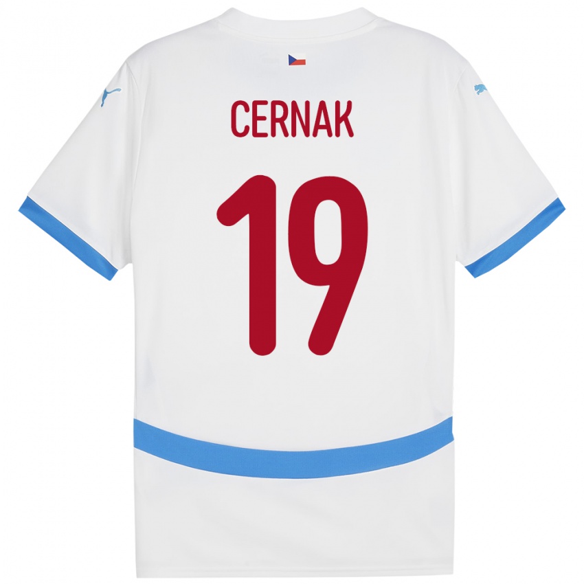 Niño Camiseta Chequia Michal Cernak #19 Blanco 2ª Equipación 24-26 La Camisa Argentina