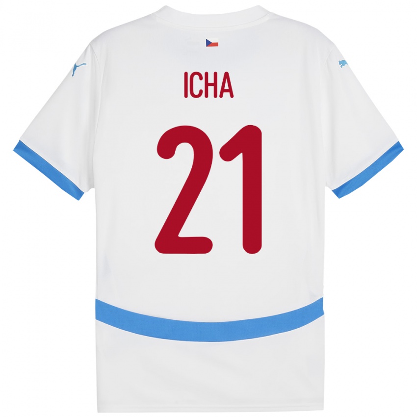 Niño Camiseta Chequia Marek Icha #21 Blanco 2ª Equipación 24-26 La Camisa Argentina