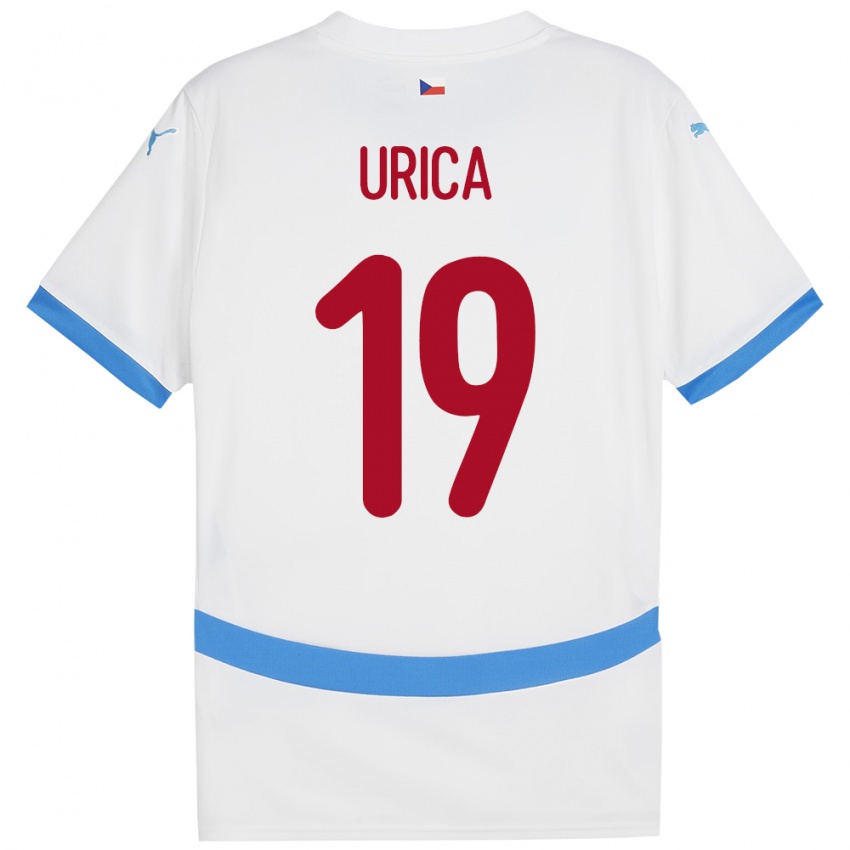 Niño Camiseta Chequia Filip Urica #19 Blanco 2ª Equipación 24-26 La Camisa Argentina