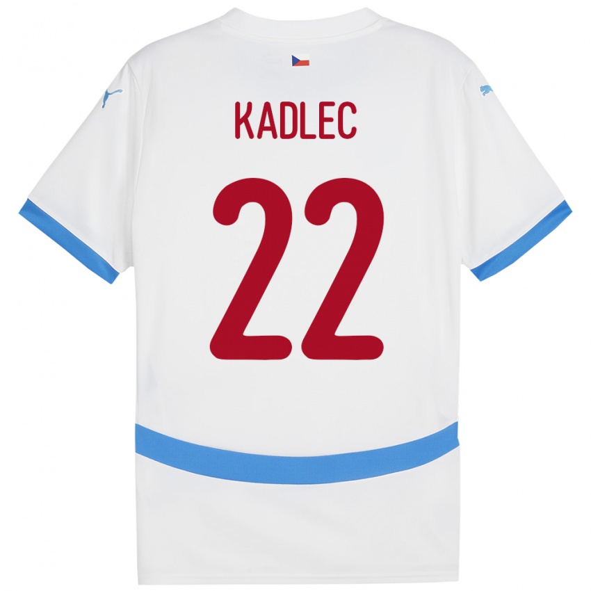 Niño Camiseta Chequia Adam Kadlec #22 Blanco 2ª Equipación 24-26 La Camisa Argentina