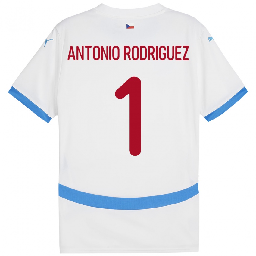 Niño Camiseta Chequia Pedro Antonio Rodriguez #1 Blanco 2ª Equipación 24-26 La Camisa Argentina