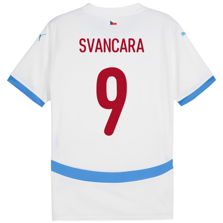 Niño Camiseta Chequia Daniel Svancara #9 Blanco 2ª Equipación 24-26 La Camisa Argentina