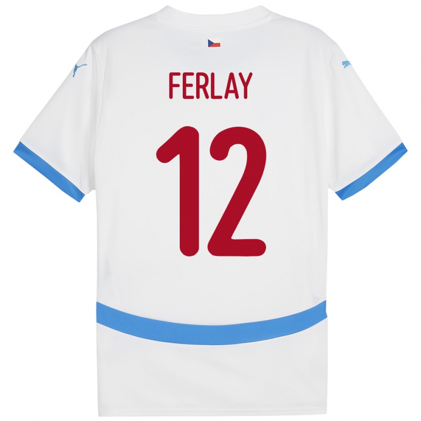 Niño Camiseta Chequia Ruben Ferlay #12 Blanco 2ª Equipación 24-26 La Camisa Argentina