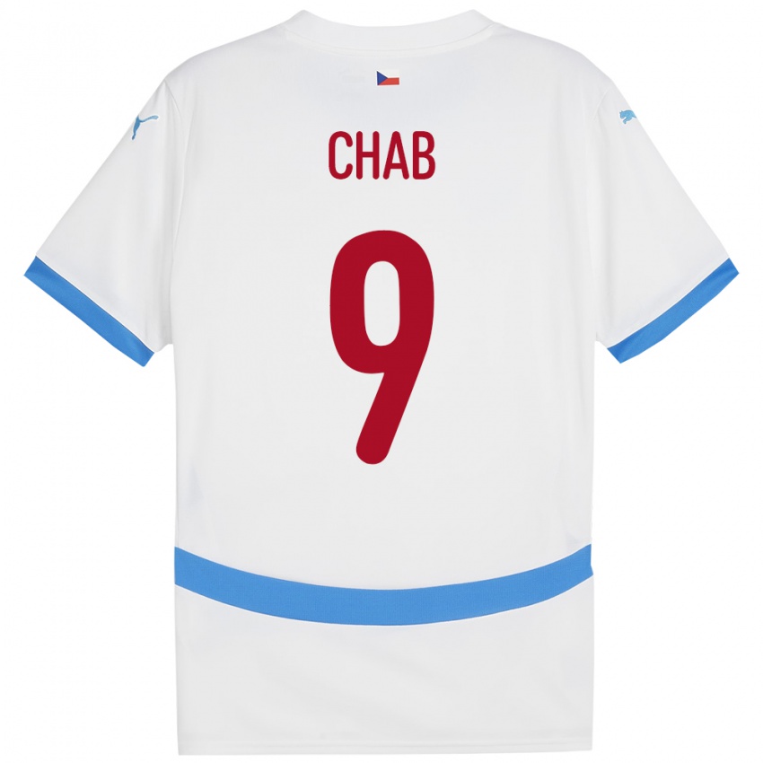 Niño Camiseta Chequia Adam Chab #9 Blanco 2ª Equipación 24-26 La Camisa Argentina