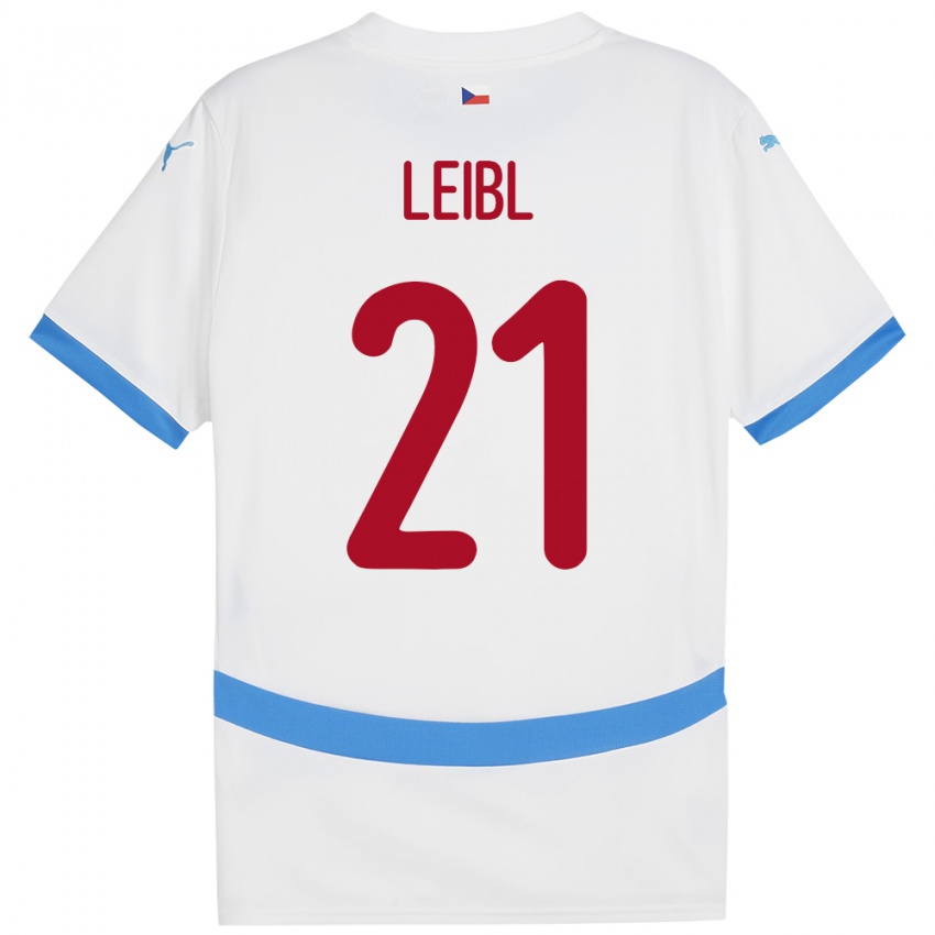 Niño Camiseta Chequia Adam Leibl #21 Blanco 2ª Equipación 24-26 La Camisa Argentina