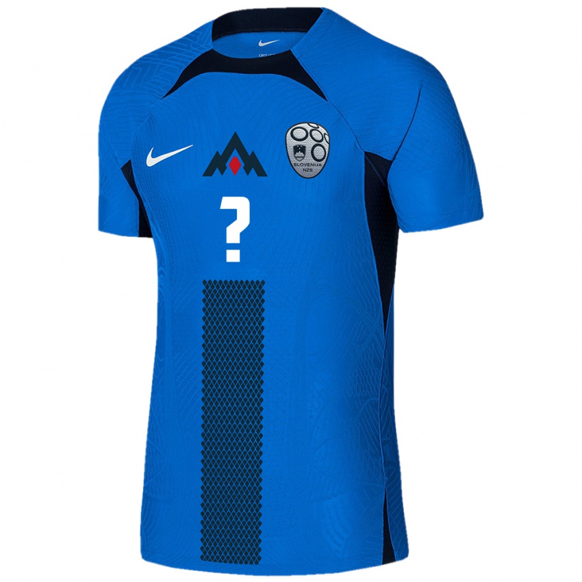 Niño Camiseta Eslovenia Matej Dvorsak #0 Azul 2ª Equipación 24-26 La Camisa Argentina