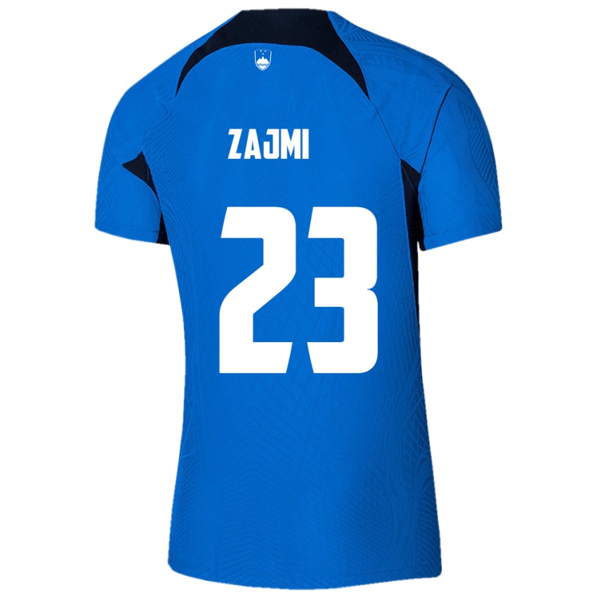 Niño Camiseta Eslovenia Luana Zajmi #23 Azul 2ª Equipación 24-26 La Camisa Argentina