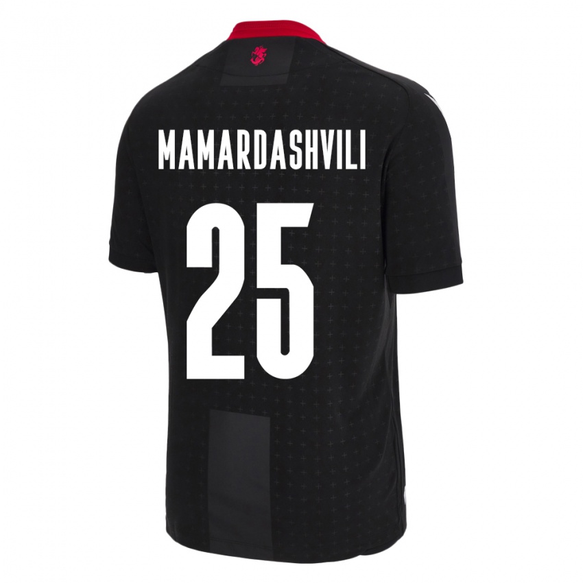 Niño Camiseta Georgia Giorgi Mamardashvili #25 Negro 2ª Equipación 24-26 La Camisa Argentina