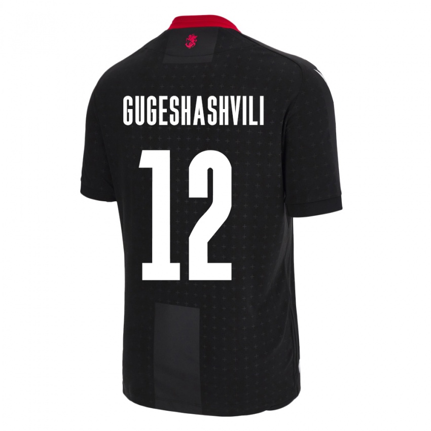 Niño Camiseta Georgia Luka Gugeshashvili #12 Negro 2ª Equipación 24-26 La Camisa Argentina