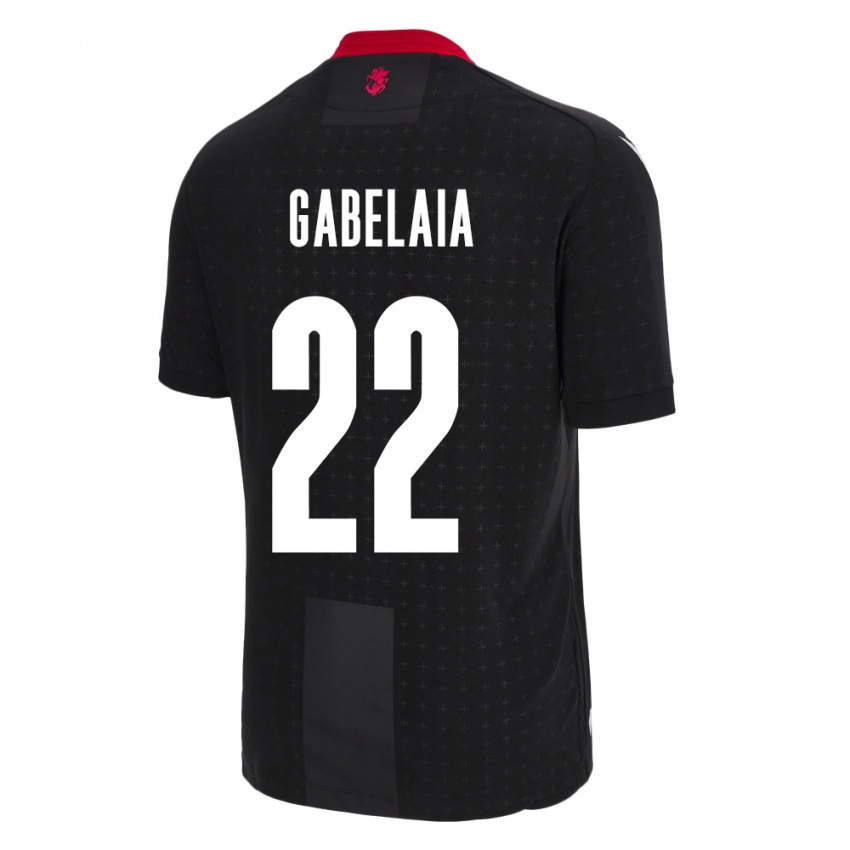 Niño Camiseta Georgia Svetalna Gabelaia #22 Negro 2ª Equipación 24-26 La Camisa Argentina