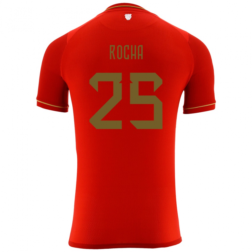 Niño Camiseta Bolivia Yomar Rocha #255 Rojo 2ª Equipación 24-26 La Camisa Argentina