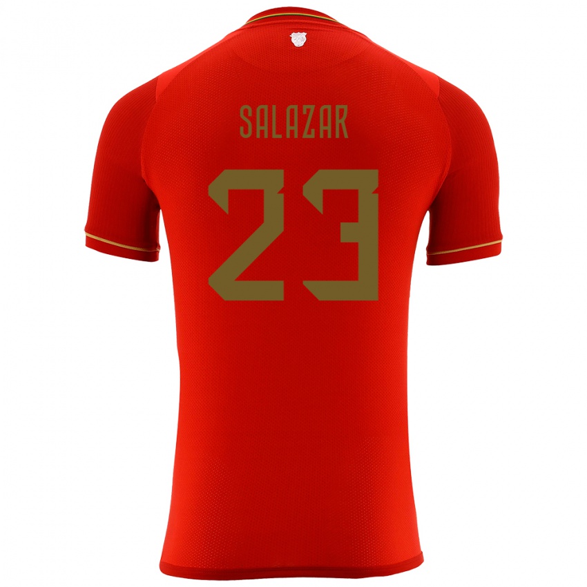 Niño Camiseta Bolivia Alba Salazar #23 Rojo 2ª Equipación 24-26 La Camisa Argentina