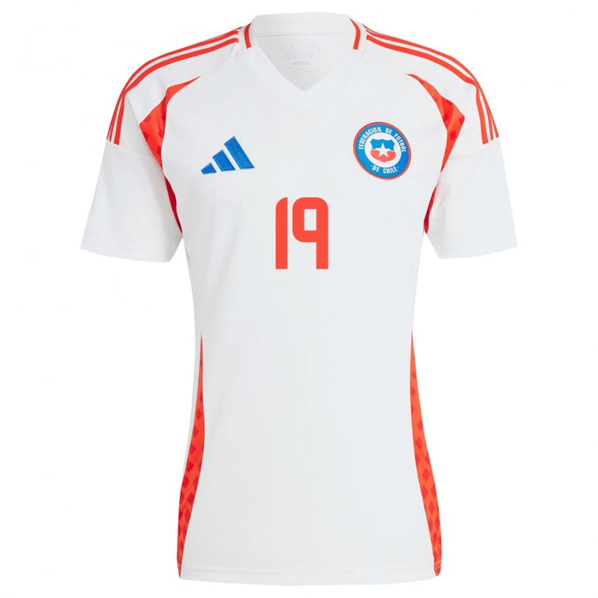 Niño Camiseta Chile Marcos Bolados #19 Blanco 2ª Equipación 24-26 La Camisa Argentina