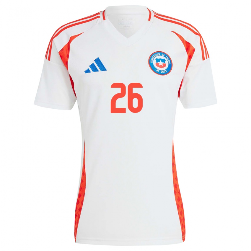 Niño Camiseta Chile Nicolás Fernández #266 Blanco 2ª Equipación 24-26 La Camisa Argentina