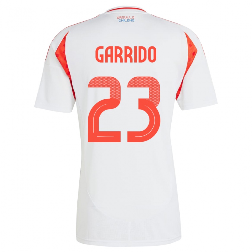 Niño Camiseta Chile Pedro Garrido #23 Blanco 2ª Equipación 24-26 La Camisa Argentina