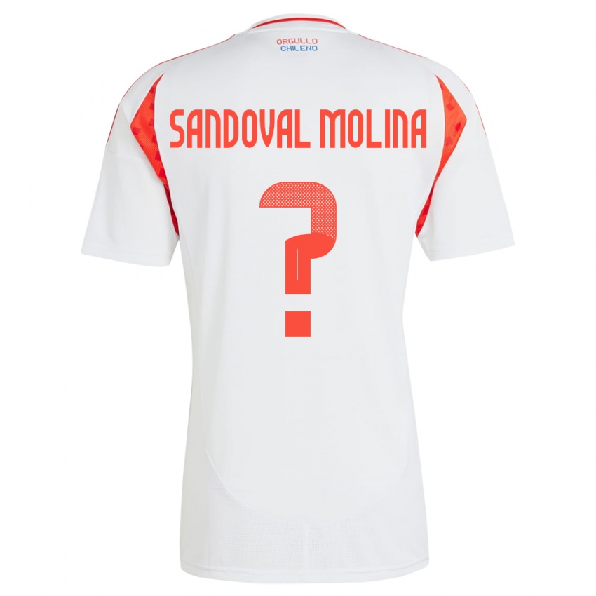 Niño Camiseta Chile Mario Sandoval Molina #0 Blanco 2ª Equipación 24-26 La Camisa Argentina