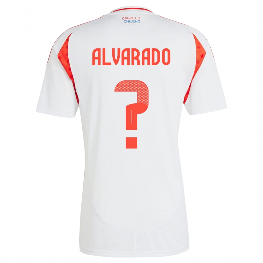 Niño Camiseta Chile José Alvarado #0 Blanco 2ª Equipación 24-26 La Camisa Argentina