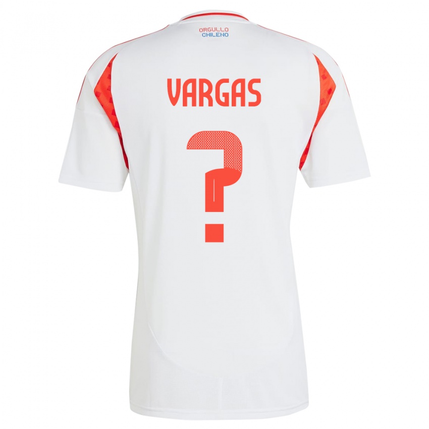 Niño Camiseta Chile Vicente Vargas #0 Blanco 2ª Equipación 24-26 La Camisa Argentina