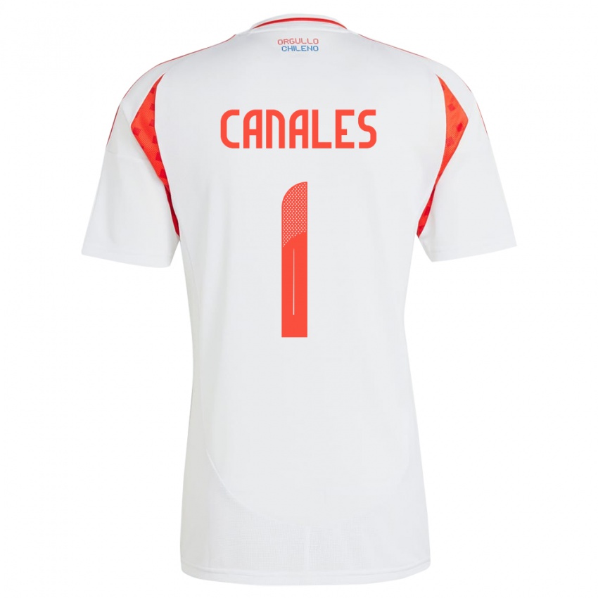 Niño Camiseta Chile Antonia Canales #1 Blanco 2ª Equipación 24-26 La Camisa Argentina