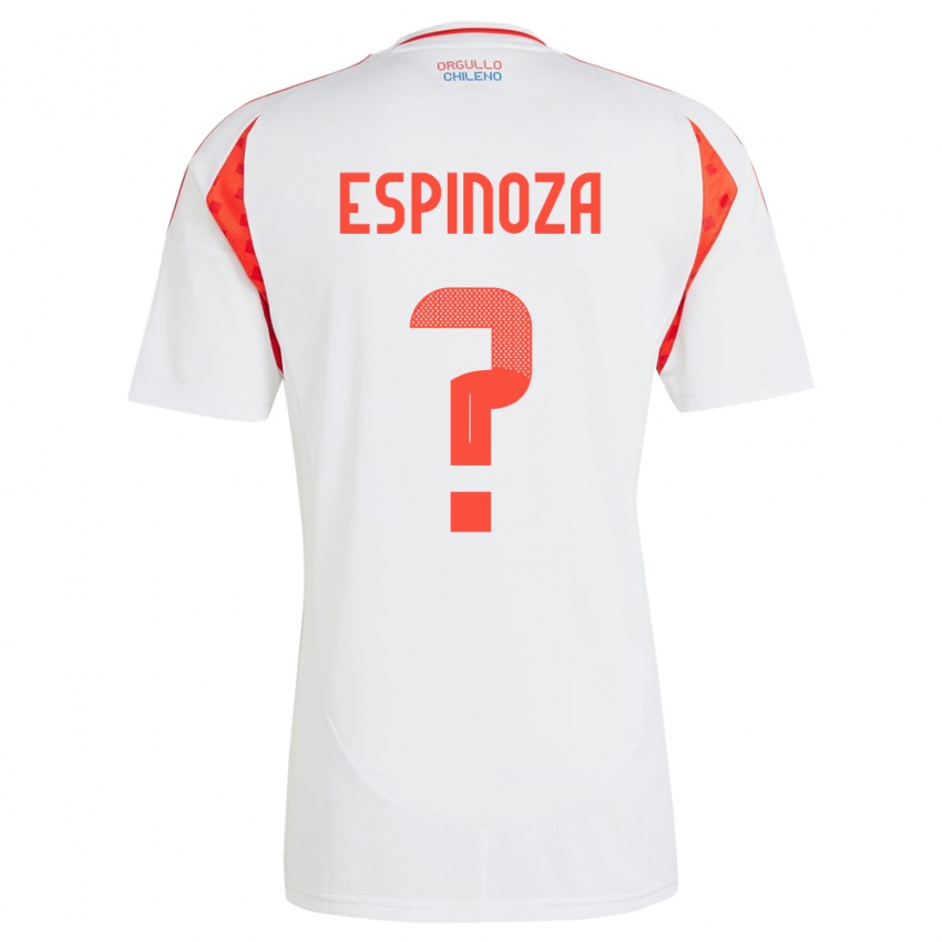 Niño Camiseta Chile Gali Espinoza #0 Blanco 2ª Equipación 24-26 La Camisa Argentina