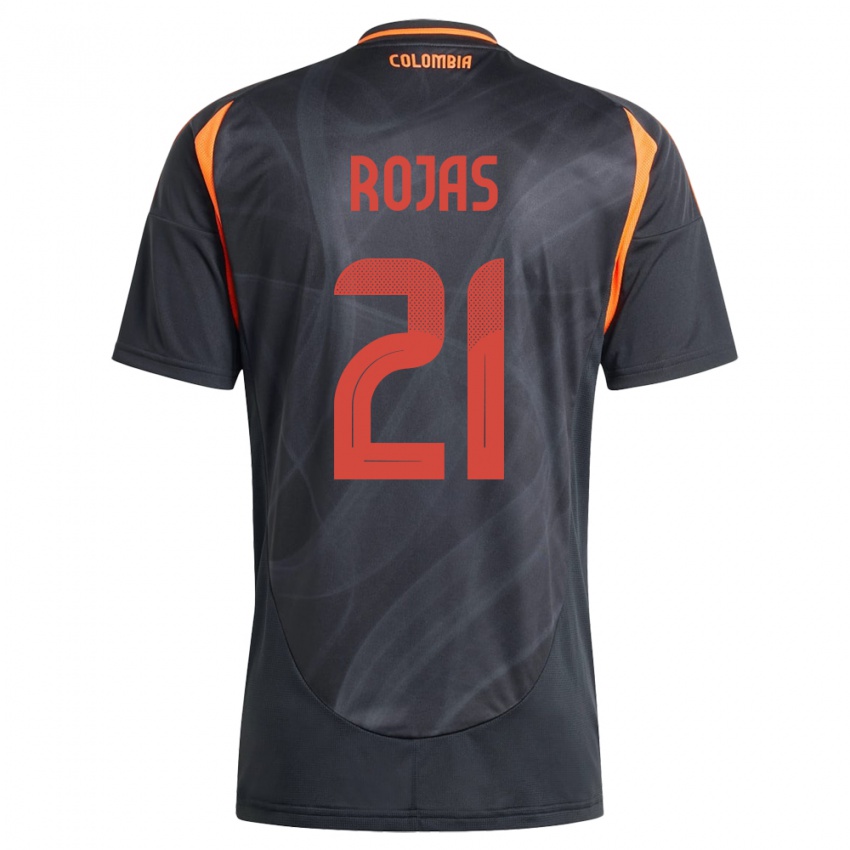 Niño Camiseta Colombia Alexei Rojas #21 Negro 2ª Equipación 24-26 La Camisa Argentina