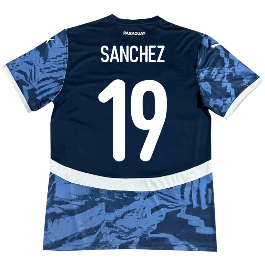 Niño Camiseta Paraguay Juan Sánchez #19 Azul 2ª Equipación 24-26 La Camisa Argentina