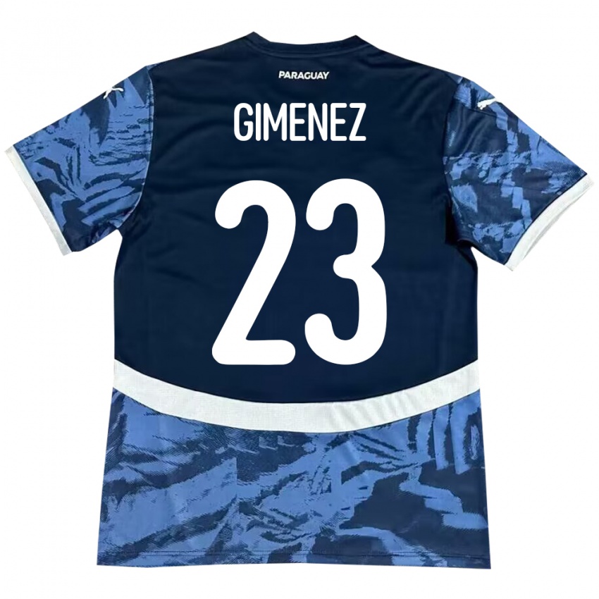 Niño Camiseta Paraguay Miguel Giménez #23 Azul 2ª Equipación 24-26 La Camisa Argentina